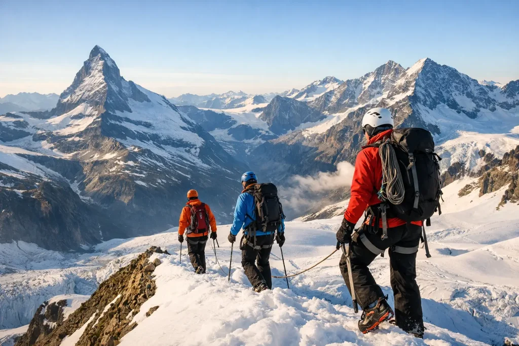 Guided Swiss Alps Mountaineering Trips