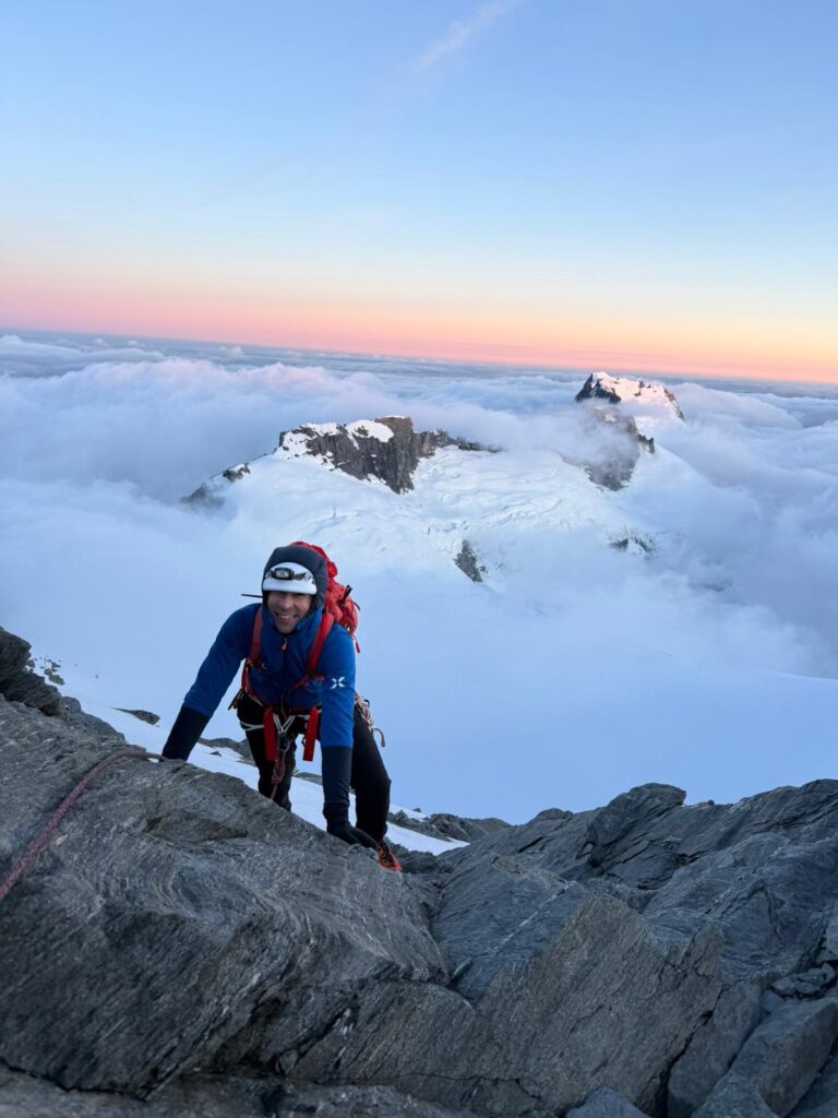 Climb Mt Aspiring - High on the North West Ridge