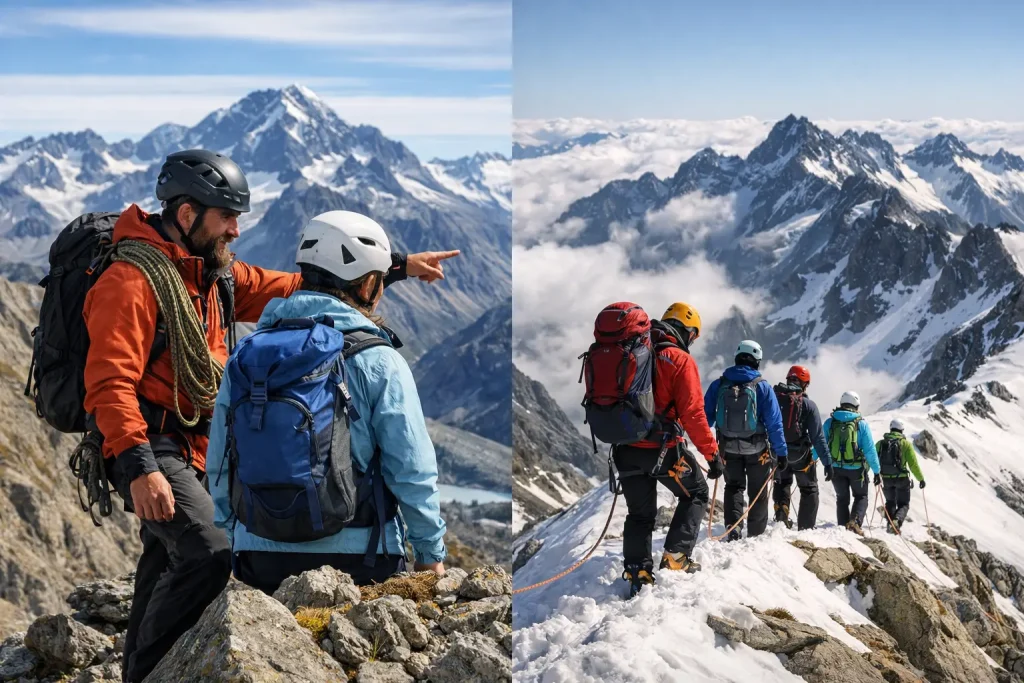 Private Guide or Group Climb?